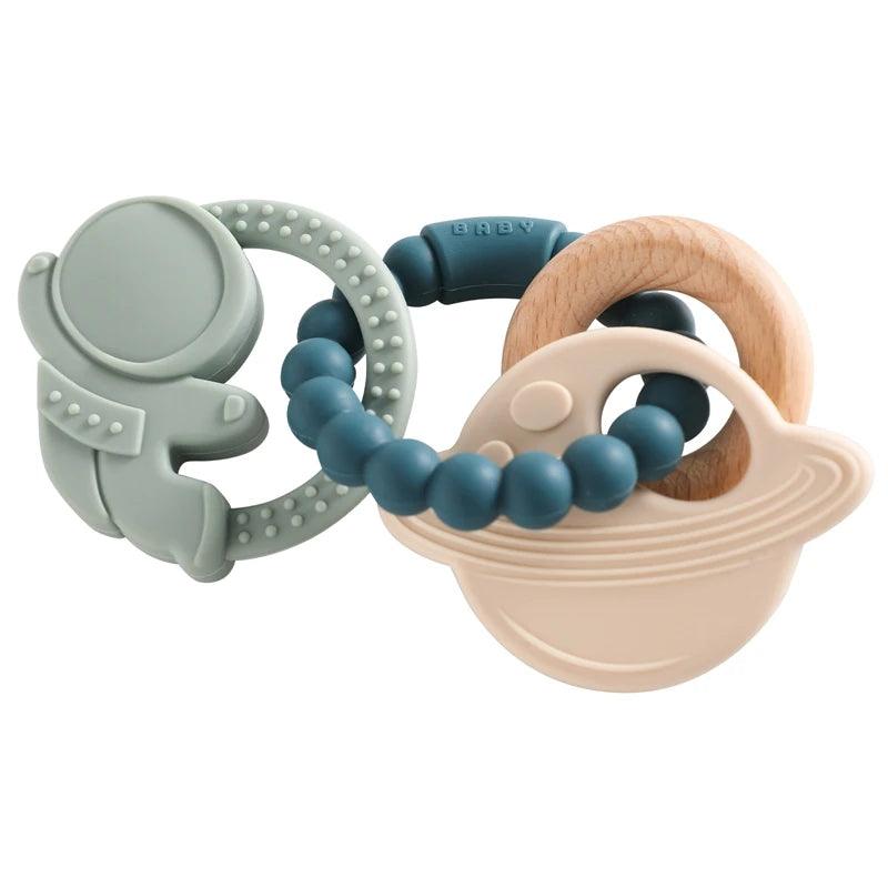 Anneau de Dentition en Silicone pour Bébé de 0 à 12 mois - Cherubin