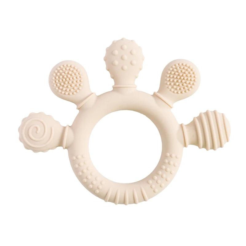 Anneau de Dentition en Silicone pour Bébé de 0 à 12 mois - Cherubin