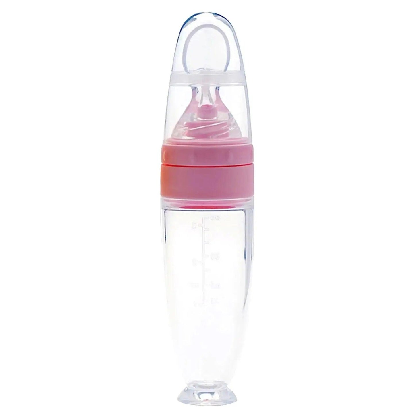 Biberon en Silicone Pliable avec Cuillère à Presser pour bébé - Cherubin