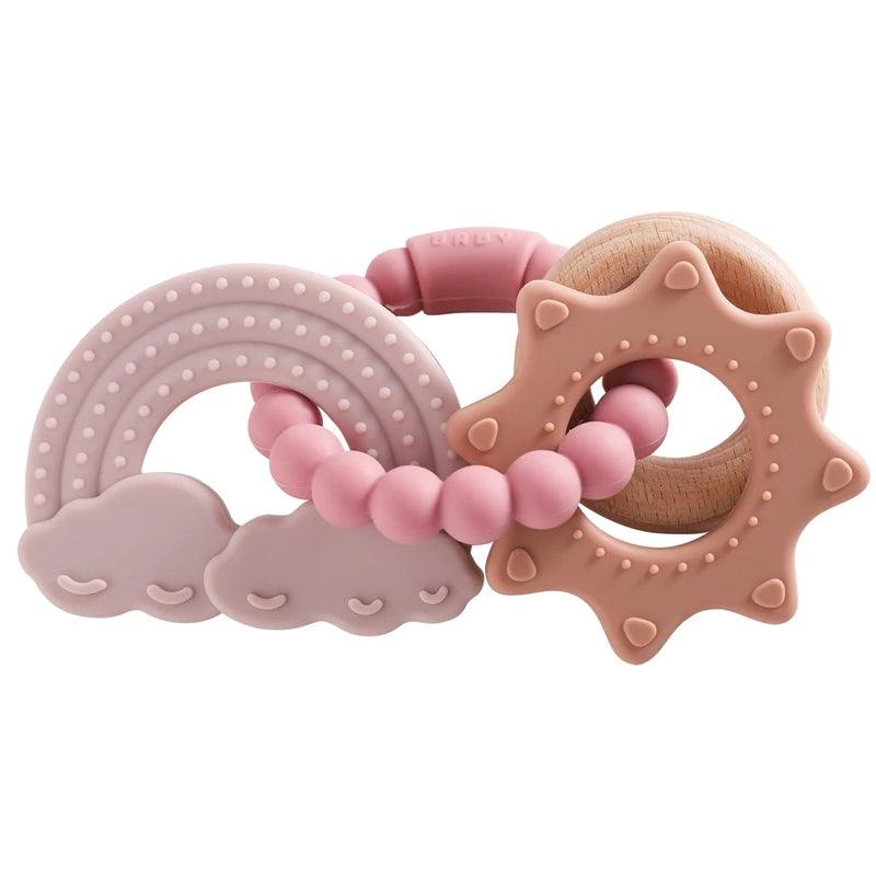 Anneau de Dentition en Silicone pour Bébé de 0 à 12 mois - Cherubin