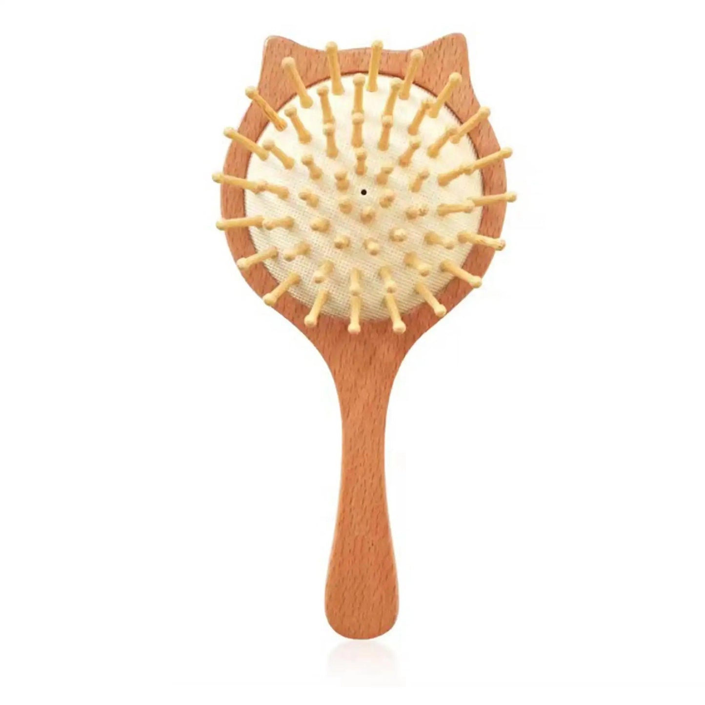 Coffret brosse à cheveux en bois pour bébé, masseur de tête + peigne - Cherubin