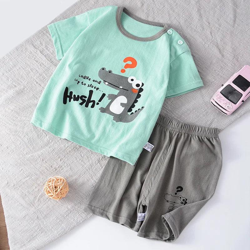 Ensemble de Vêtements d'Été à Manches Courtes pour Enfants - Cherubin