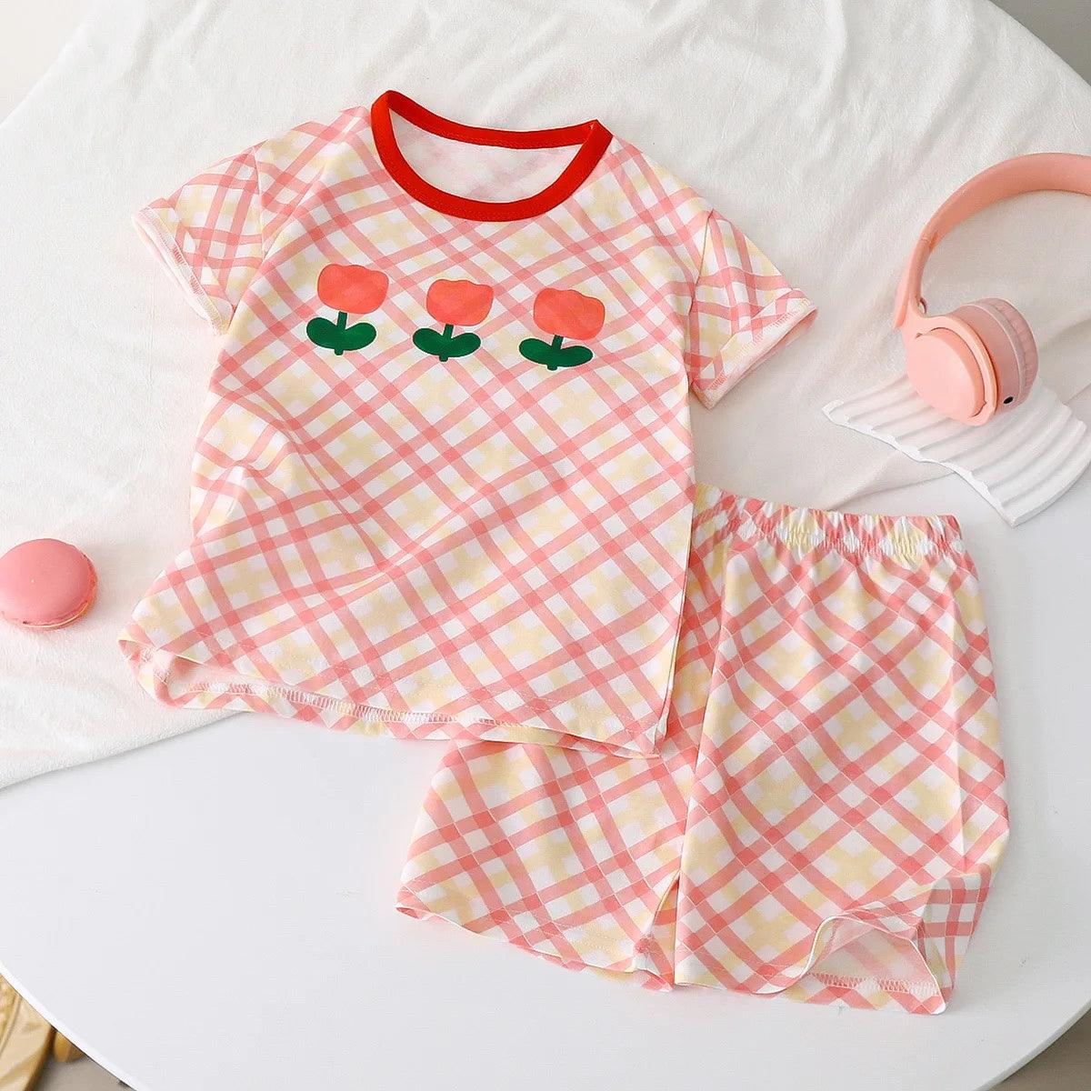 Ensemble de Vêtements d'Été à Manches Courtes pour Enfants - Cherubin