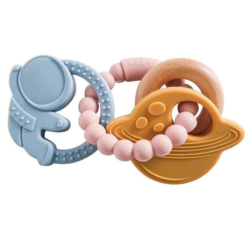 Anneau de Dentition en Silicone pour Bébé de 0 à 12 mois - Cherubin