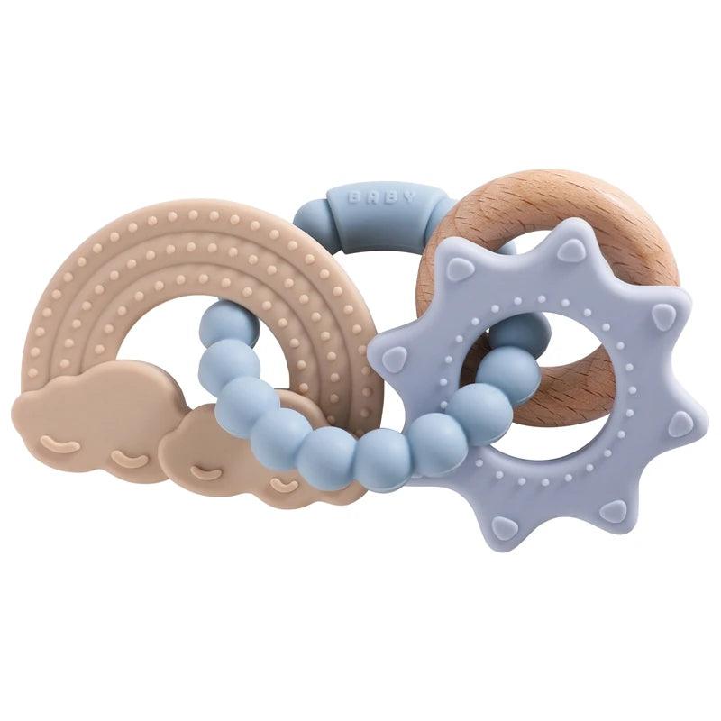 Anneau de Dentition en Silicone pour Bébé de 0 à 12 mois - Cherubin