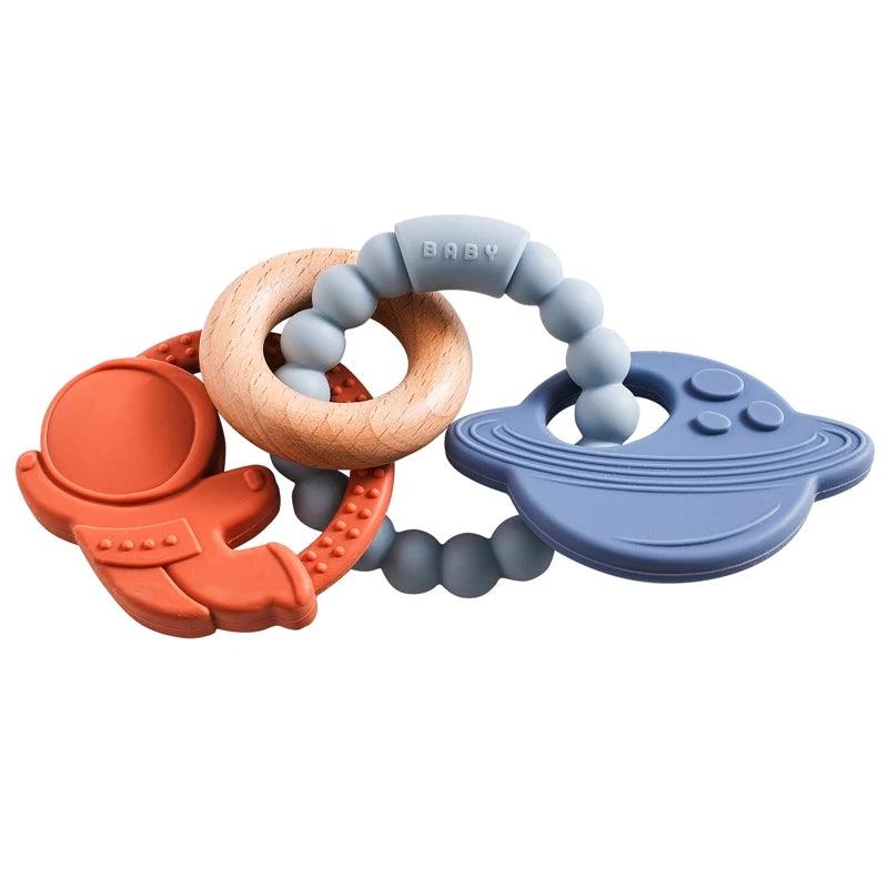 Anneau de Dentition en Silicone pour Bébé de 0 à 12 mois - Cherubin