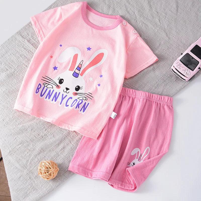 Ensemble de Vêtements d'Été à Manches Courtes pour Enfants - Cherubin