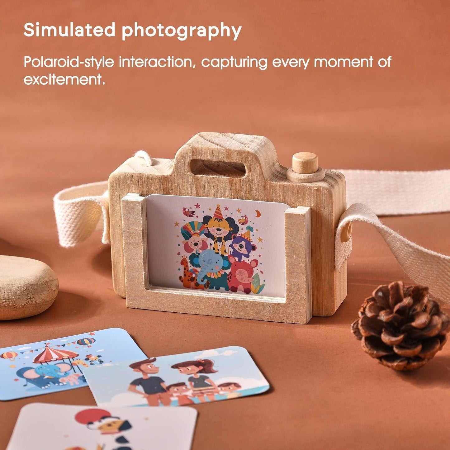 Appareil Photo en Bois pour Enfants - Cherubin