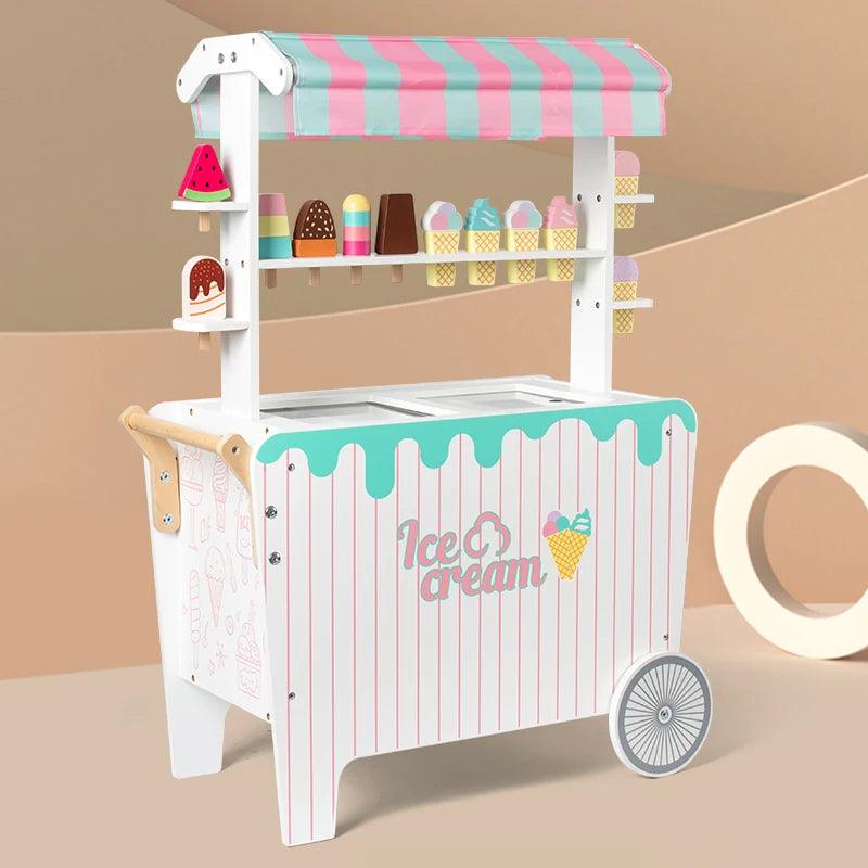 Chariot à Glaces en Bois pour Enfants - Cherubin