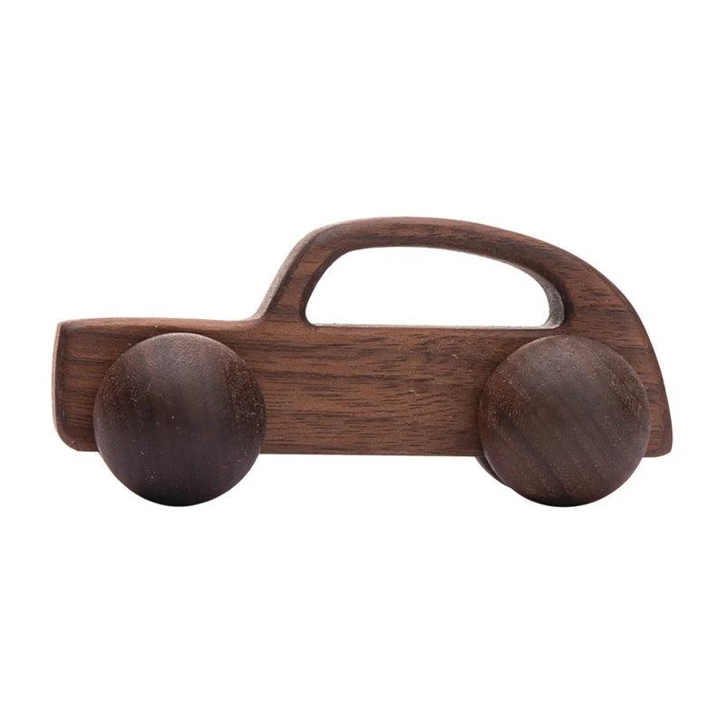 Jouet en bois pour bébé à motif voiture animal - Montessori - Cherubin