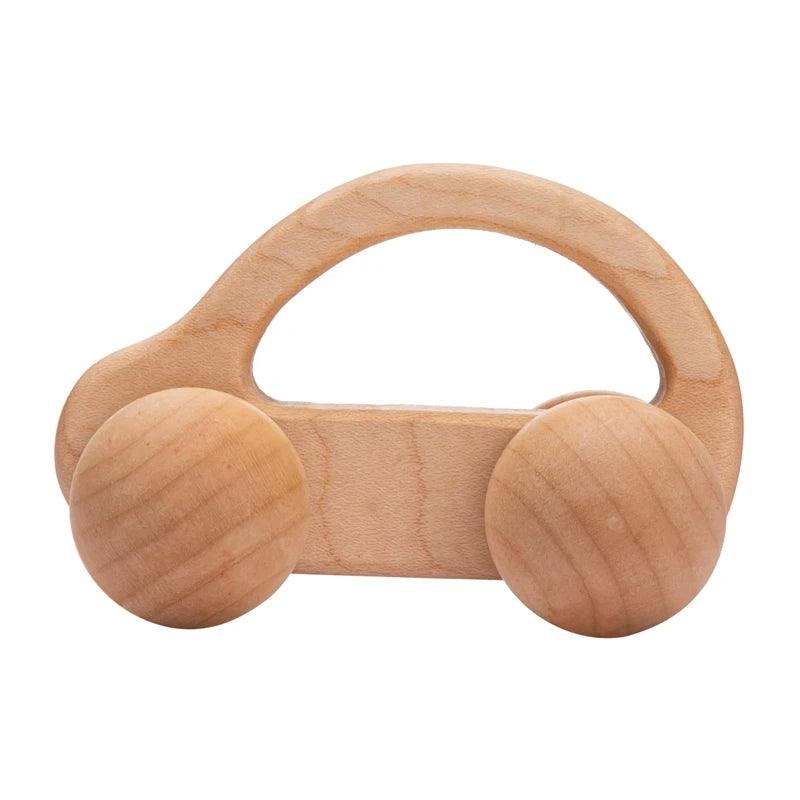 Jouet en bois pour bébé à motif voiture animal - Montessori - Cherubin