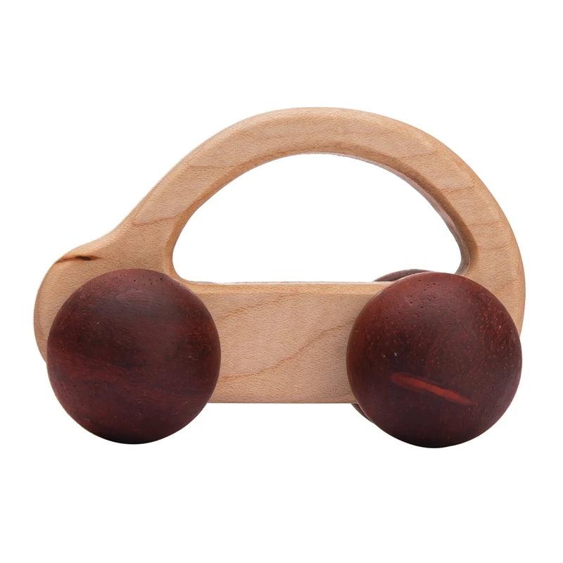 Jouet en bois pour bébé à motif voiture animal - Montessori - Cherubin