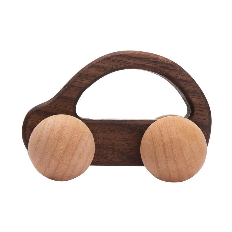 Jouet en bois pour bébé à motif voiture animal - Montessori - Cherubin