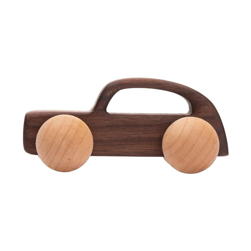 Jouet en bois pour bébé à motif voiture animal - Montessori - Cherubin