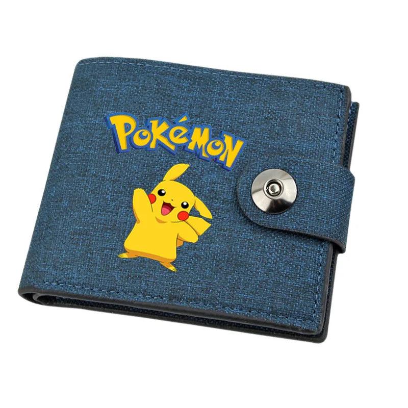 Mini porte-monnaie en toile Pokémon avec Pikachu pour enfant - Cherubin