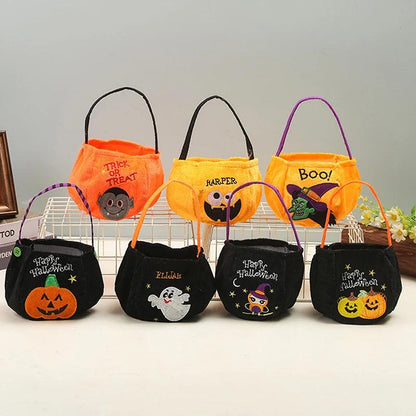 Sac à Bonbons en Forme de Citrouille pour Halloween – Accessoire Fun 2024 - Cherubin