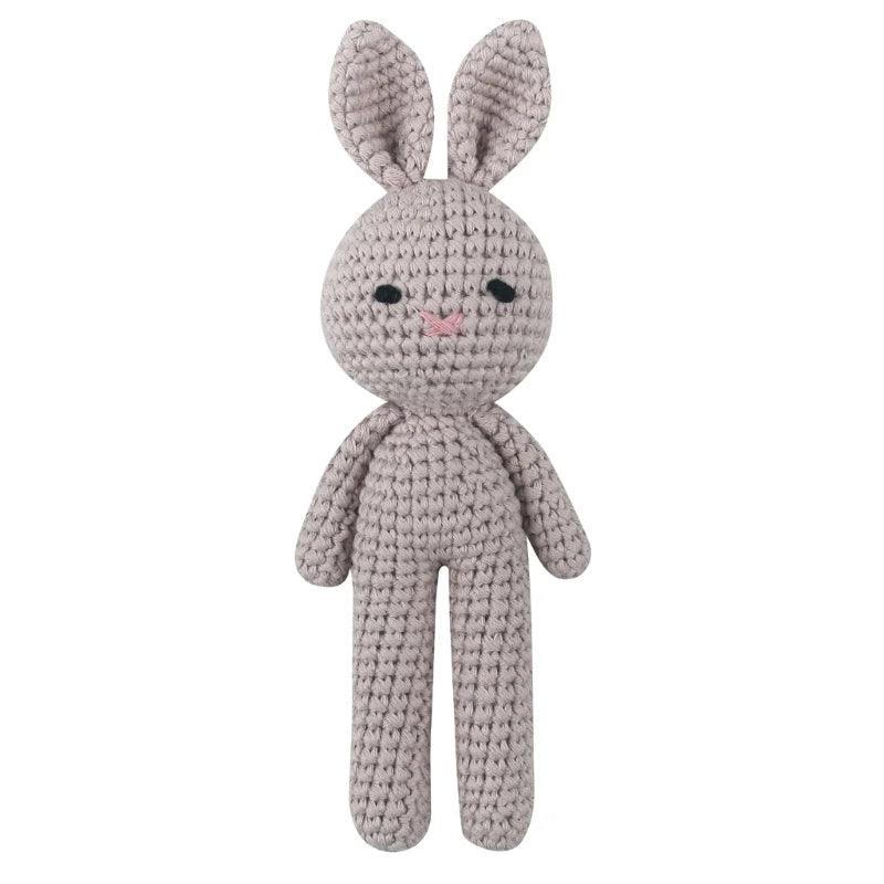 Hochet en peluche pour bébé à motif animal fait main - Cherubin