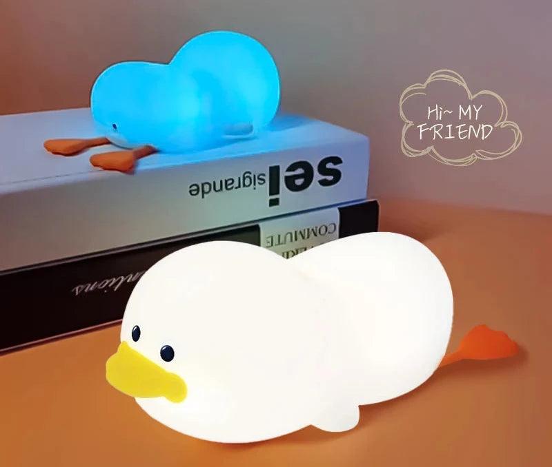 Veilleuse Doudou Canard en Silicone pour Enfants - Cherubin