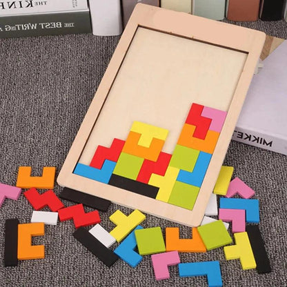 Jeu tetris en 3D - Jeu créatif coloré pour enfant - Cherubin