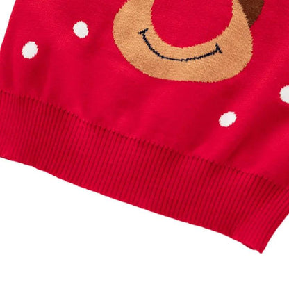 Pull Jacquard Double Cerf pour Enfants - Cherubin