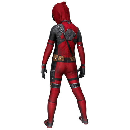 Costume cosplay anti-héro Deadpool - Taille adulte et enfant - Cherubin