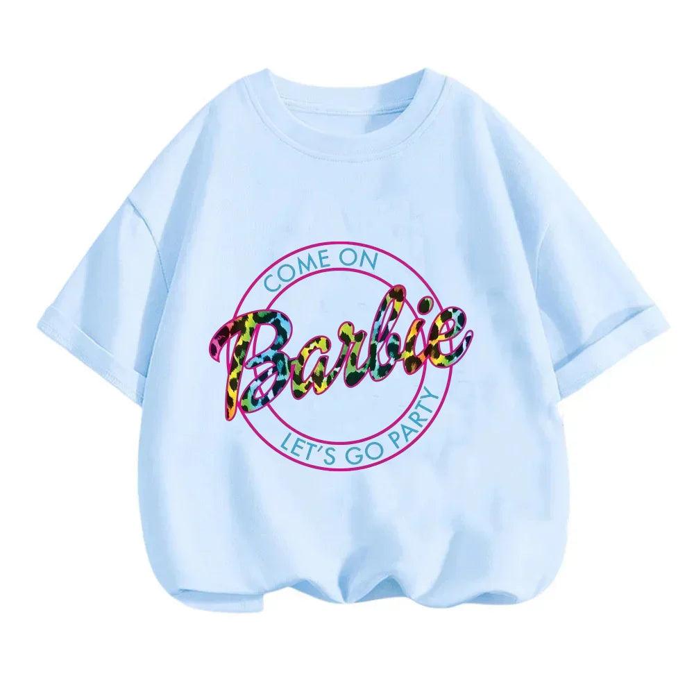 T-shirt à Manches Courtes Imprimé Barbie - Tendance 2024 - Cherubin