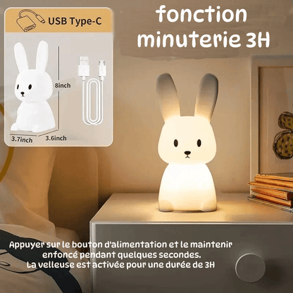 Veilleuse LED en forme de lapin - Cherubin