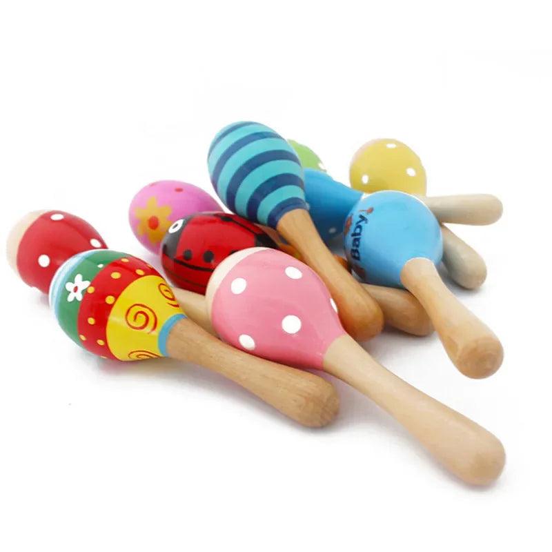 Instruments de Musique et Hochet Bébé - Maracas en bois - Cherubin