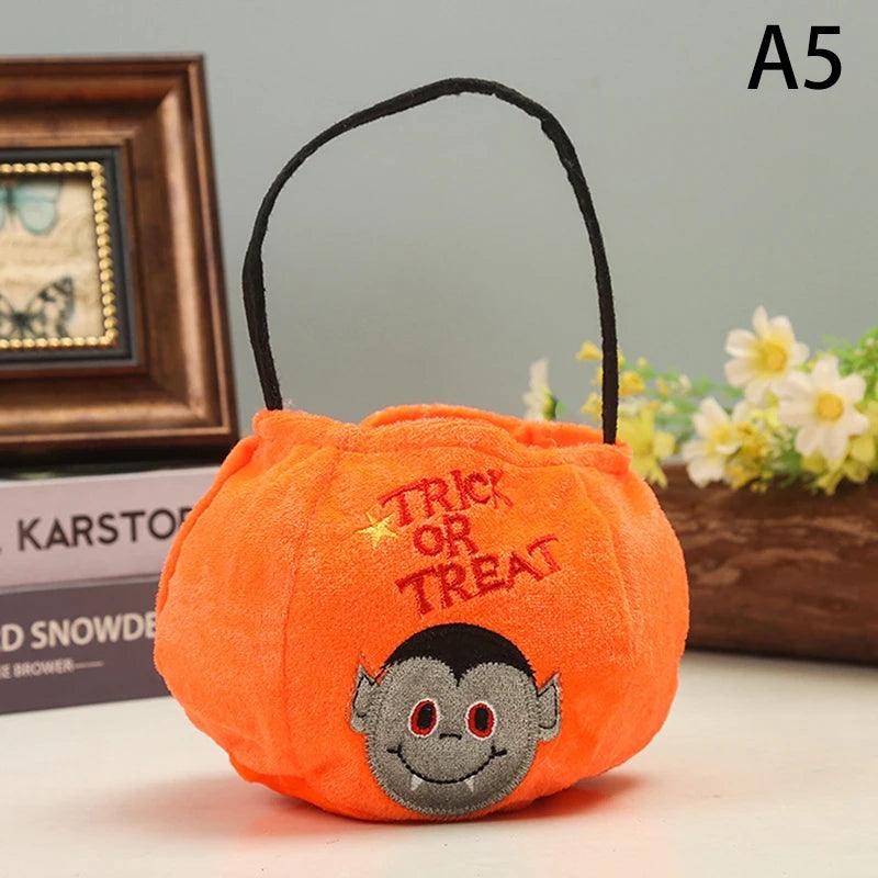 Sac à Bonbons en Forme de Citrouille pour Halloween – Accessoire Fun 2024 - Cherubin