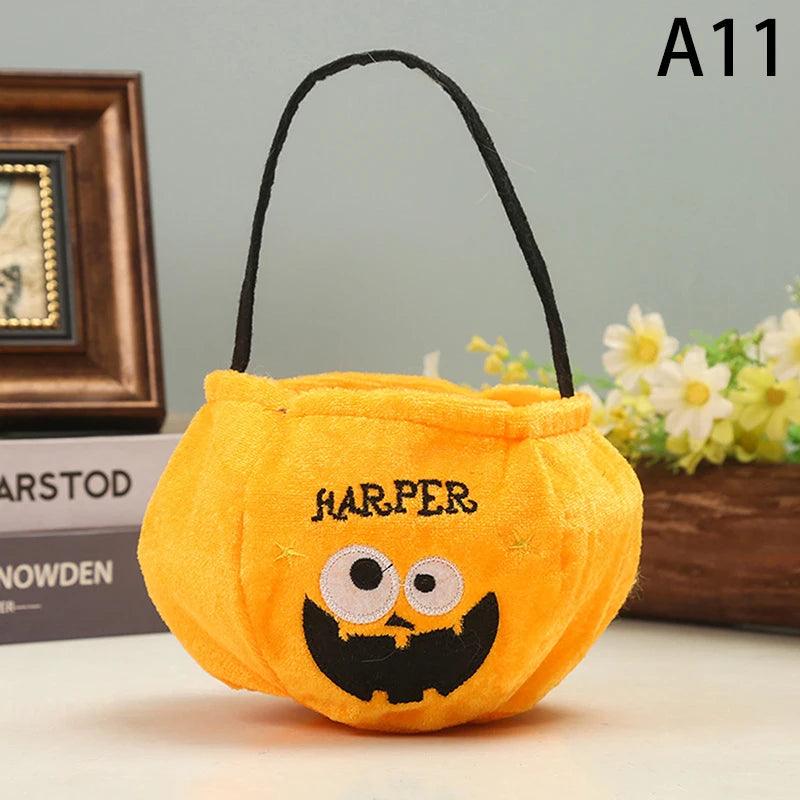 Sac à Bonbons en Forme de Citrouille pour Halloween – Accessoire Fun 2024 - Cherubin