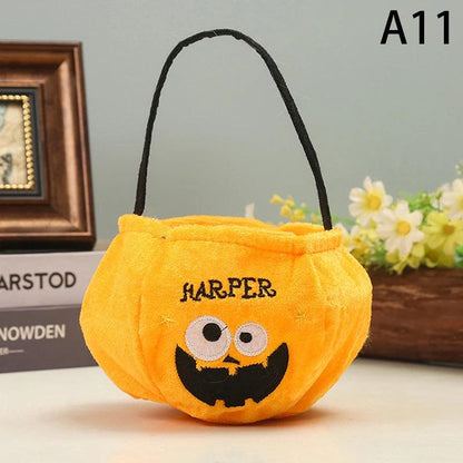 Sac à Bonbons en Forme de Citrouille pour Halloween – Accessoire Fun 2024 - Cherubin