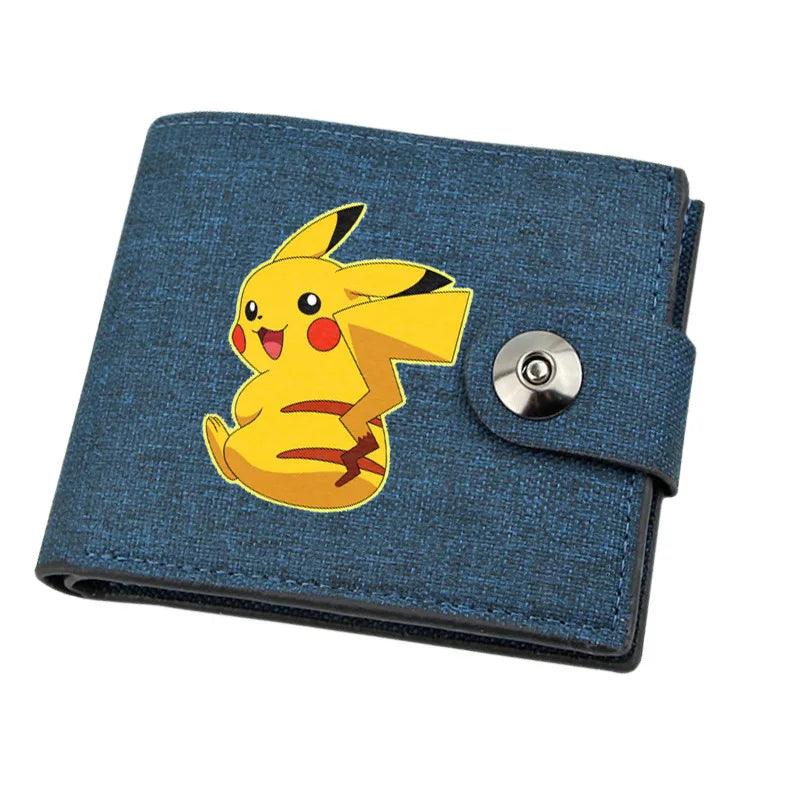 Mini porte-monnaie en toile Pokémon avec Pikachu pour enfant - Cherubin