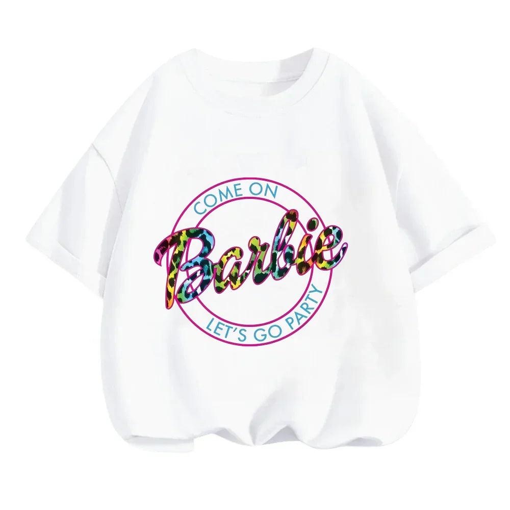 T-shirt à Manches Courtes Imprimé Barbie - Tendance 2024 - Cherubin