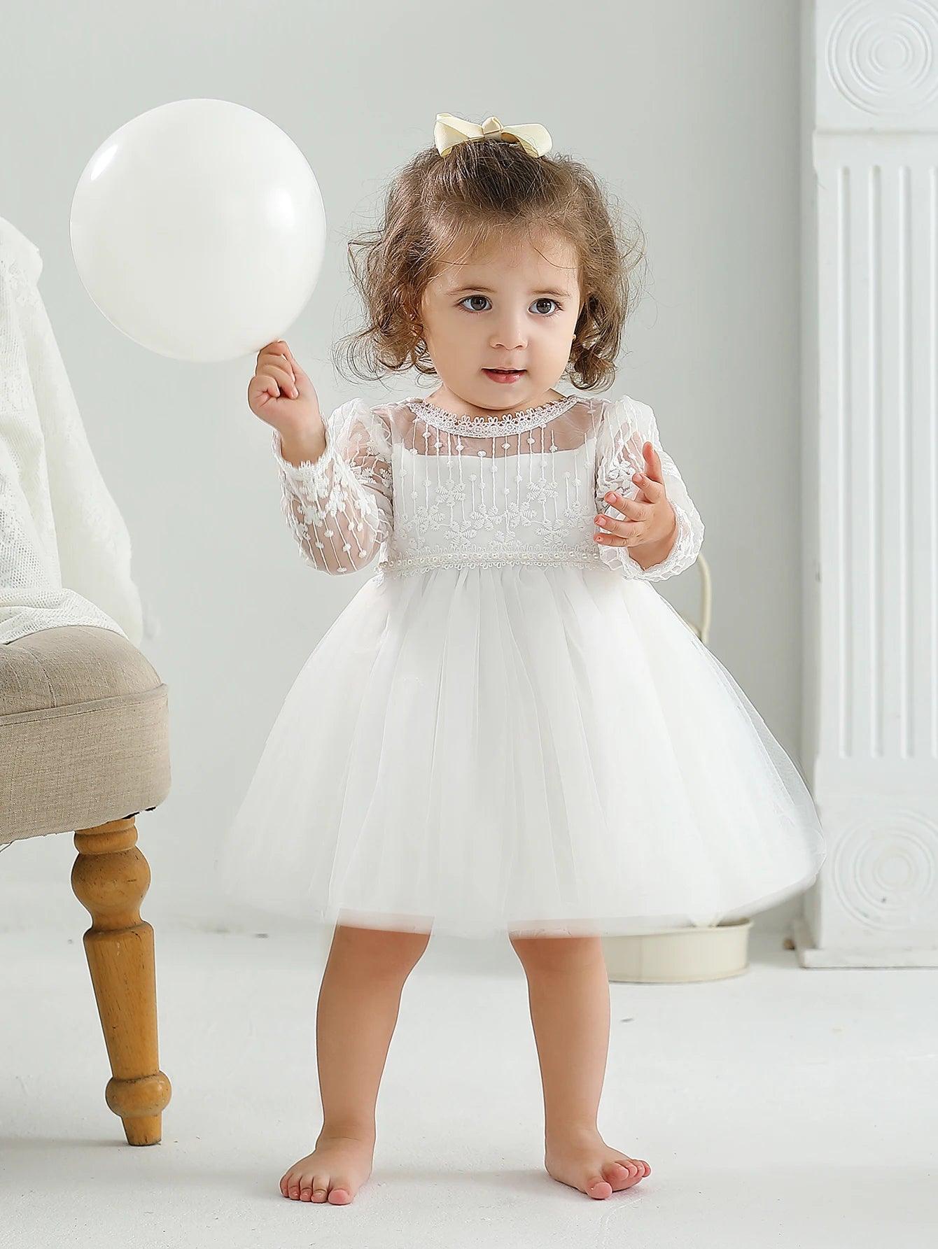 Robe Blanche de Princesse pour Enfant - Cherubin