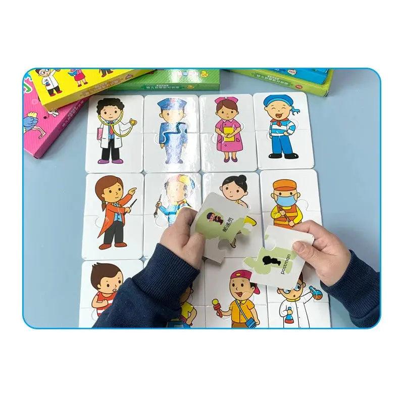 Jeu de Puzzle Montessori pour enfants de 1 an à 3 ans - Cherubin