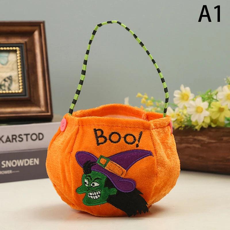 Sac à Bonbons en Forme de Citrouille pour Halloween – Accessoire Fun 2024 - Cherubin