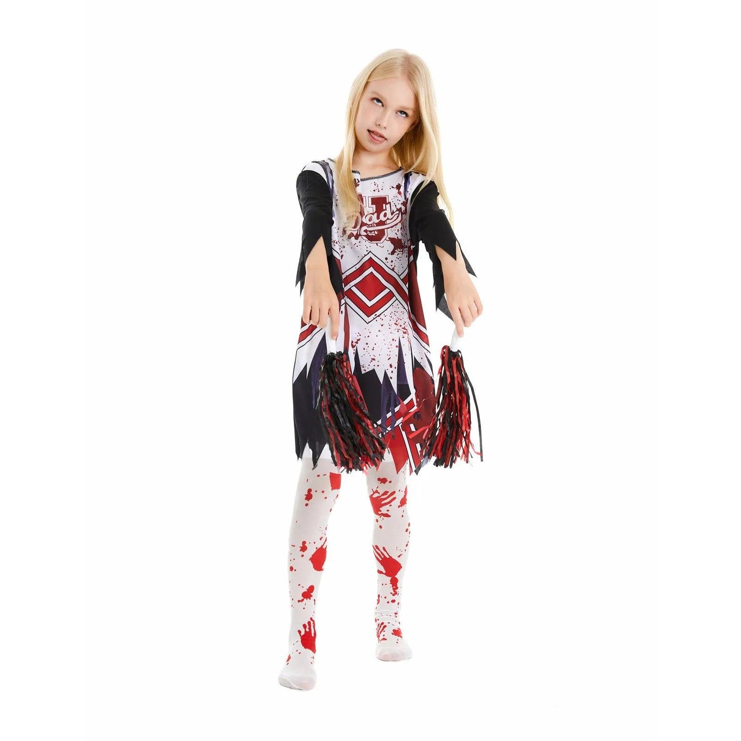 Costume cosplay pom-pom girl pour enfant - thème Halloween - Cherubin