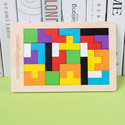 Jeu tetris en 3D - Jeu créatif coloré pour enfant - Cherubin