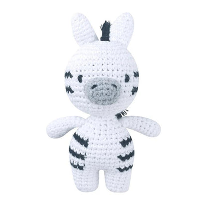 Hochet en peluche pour bébé à motif animal fait main - Cherubin