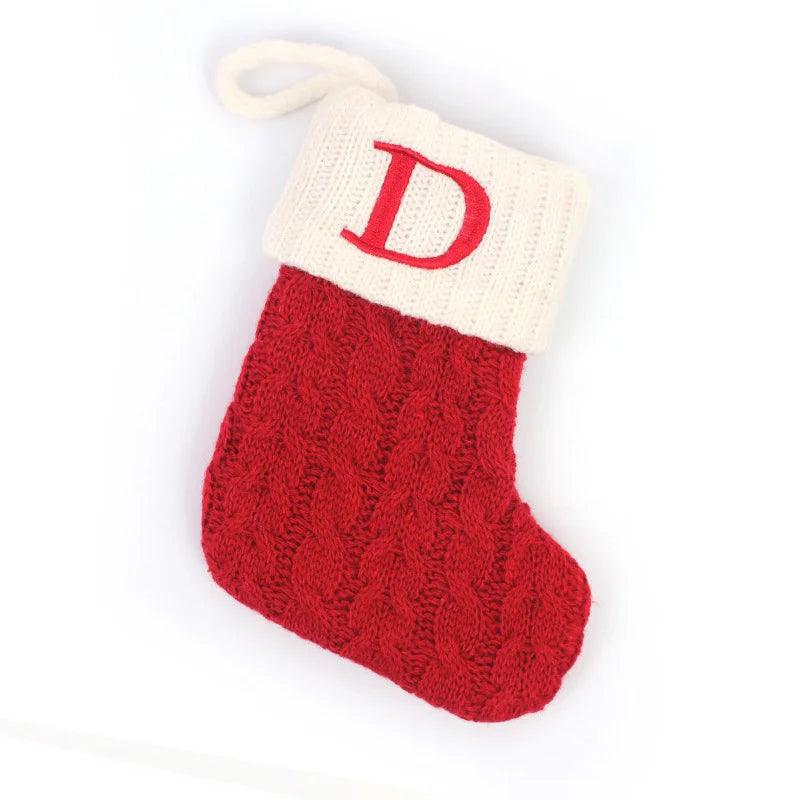 Décoration chaussettes de Noël avec Flocon de Neige - Cherubin