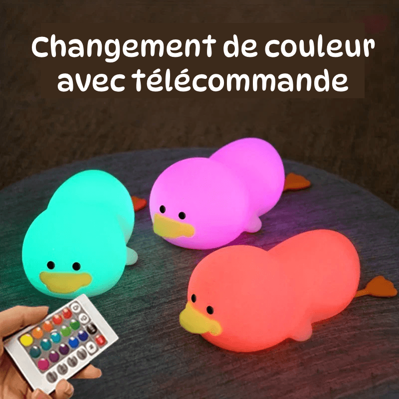 Veilleuse Doudou Canard en Silicone pour Enfants - Cherubin