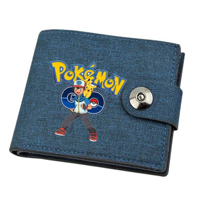 Mini porte-monnaie en toile Pokémon avec Pikachu pour enfant - Cherubin