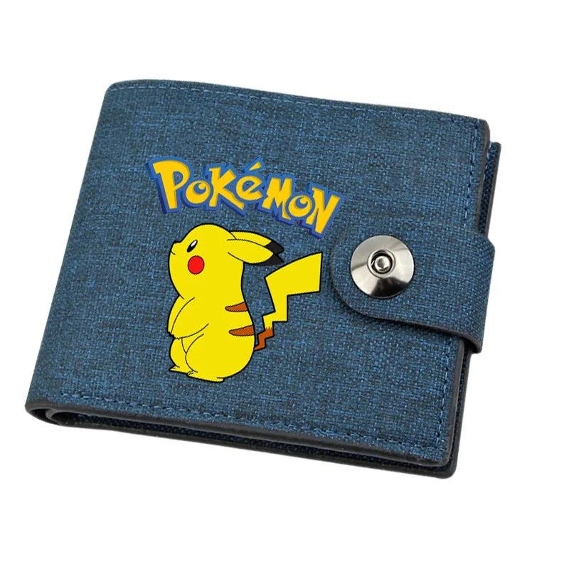 Mini porte-monnaie en toile Pokémon avec Pikachu pour enfant - Cherubin