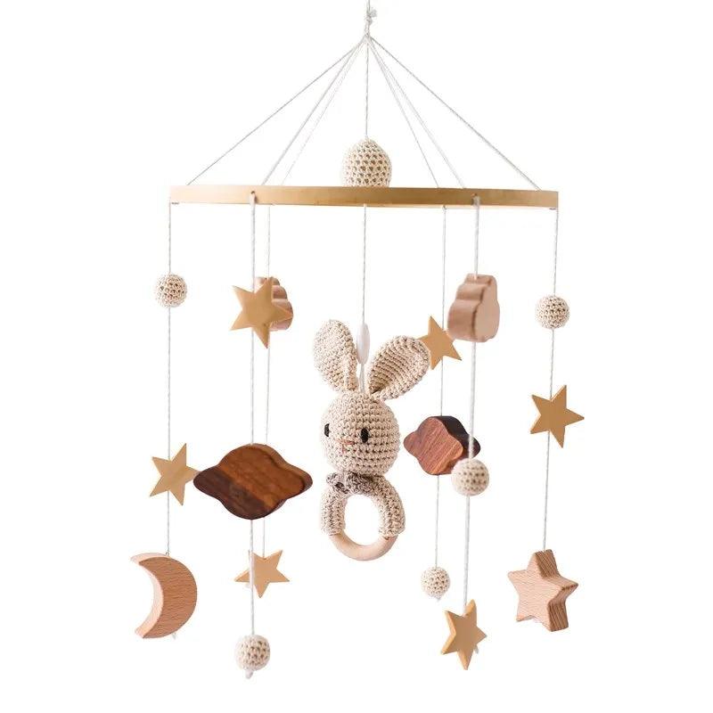 Support de lit suspendu avec jouet Hochets pour bébé - Cherubin