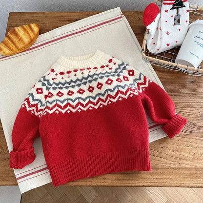 Pull Jacquard en Coton pour Enfants - Cherubin