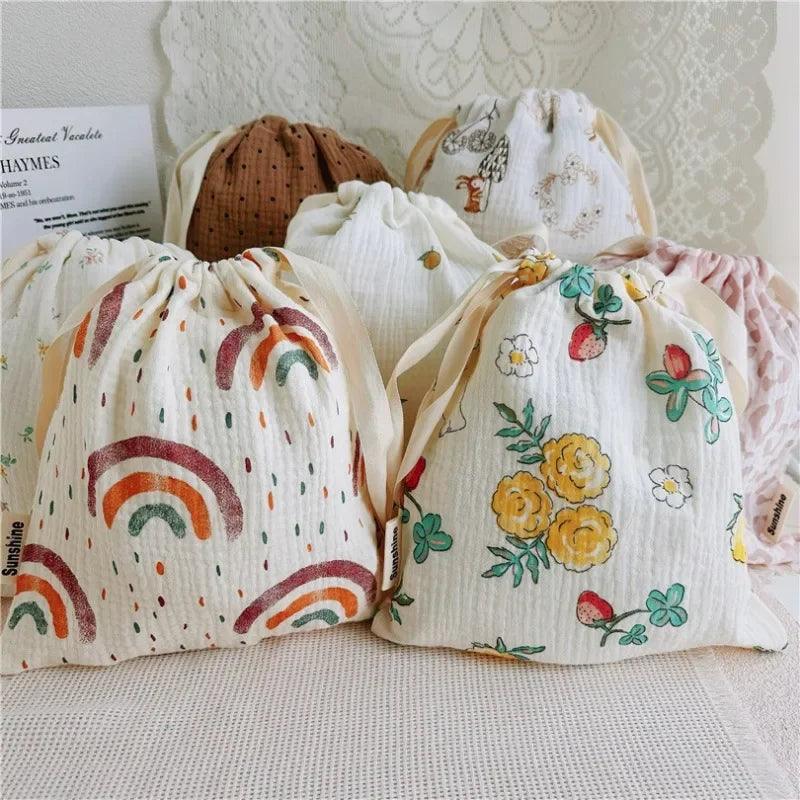 Sacs de rangement de couches en coton naturel pour bébé - Cherubin