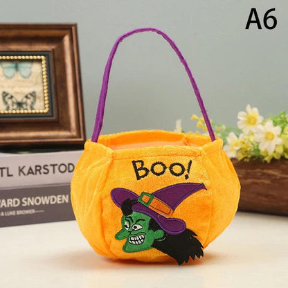 Sac à Bonbons en Forme de Citrouille pour Halloween – Accessoire Fun 2024 - Cherubin