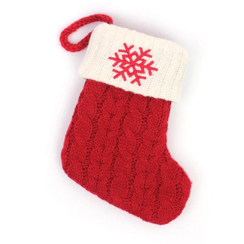 Décoration chaussettes de Noël avec Flocon de Neige - Cherubin