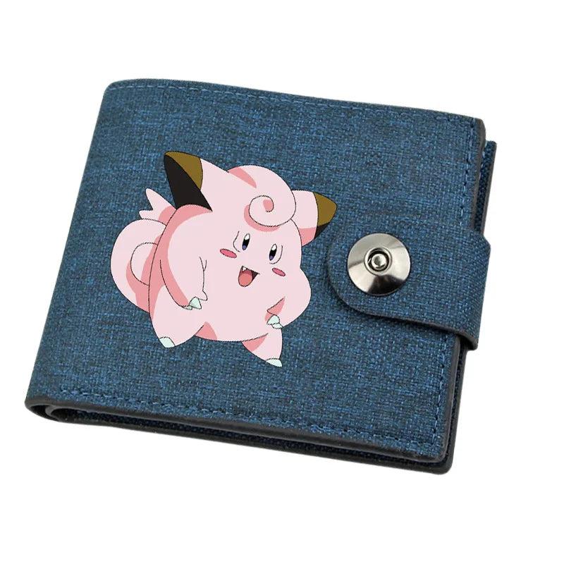 Mini porte-monnaie en toile Pokémon avec Pikachu pour enfant - Cherubin