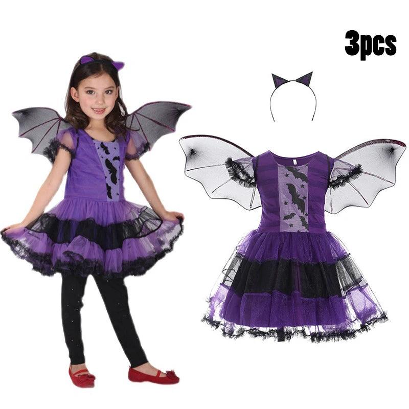 Tenue de sorcière pour enfant - Thème Halloween - Cherubin